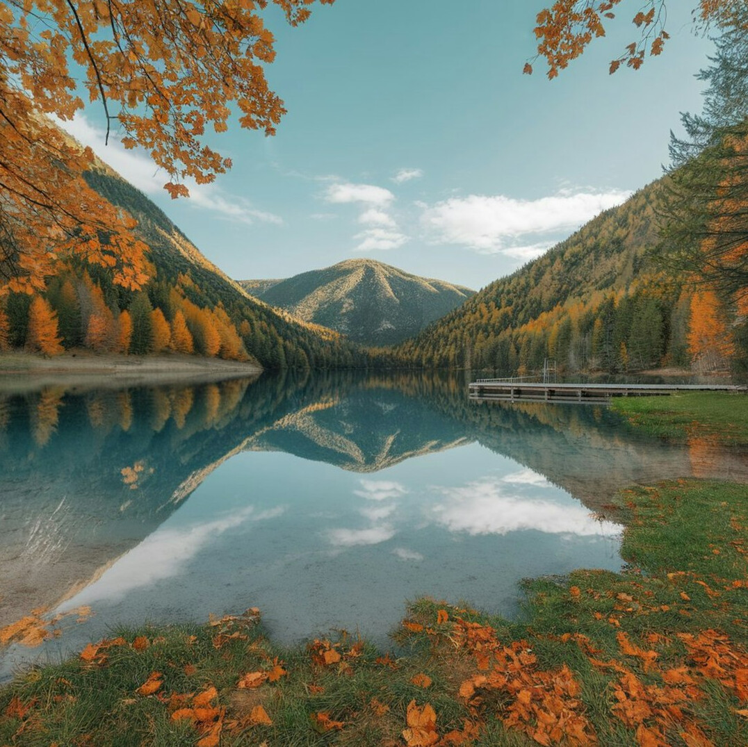 mountain lake view