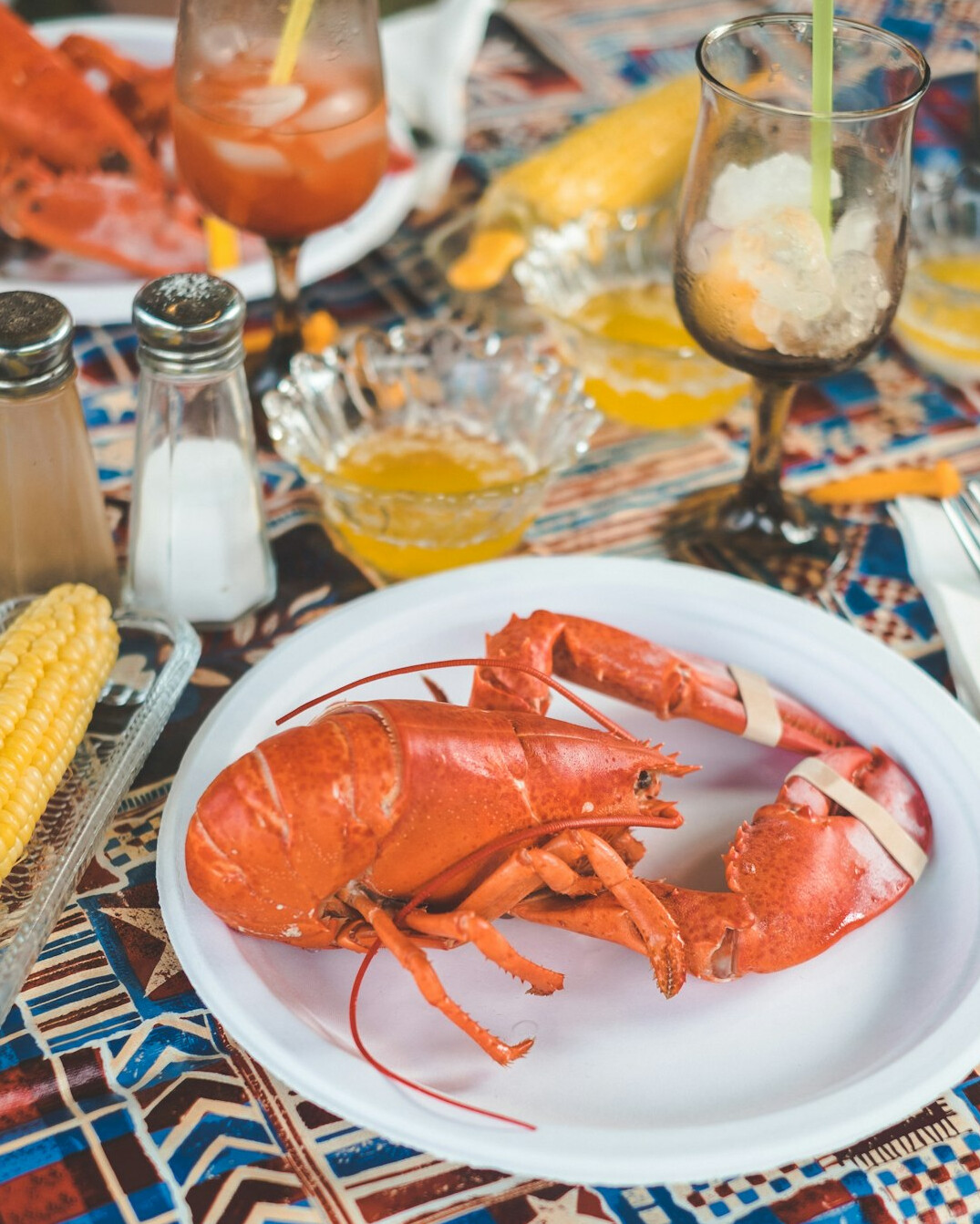 fresh seafood meal